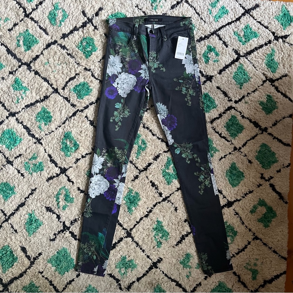 NWT J Brand Photo Finish Floral Jeans | 24 - Picture 2 of 4